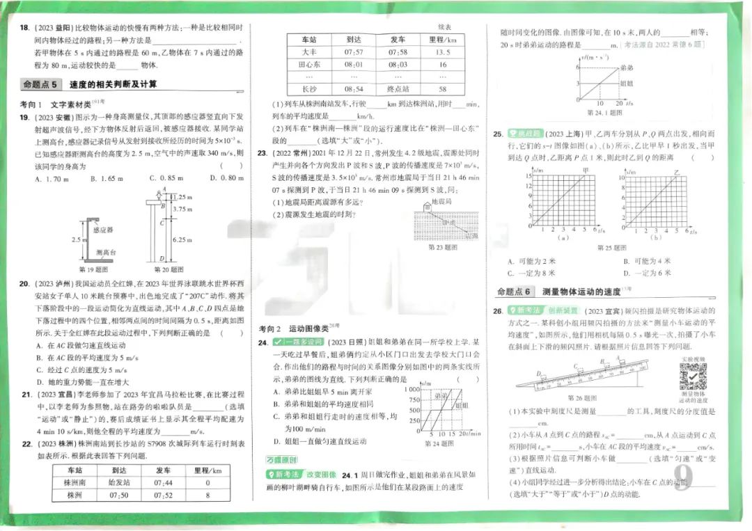 2024版万唯中考物理真题分类 第10张