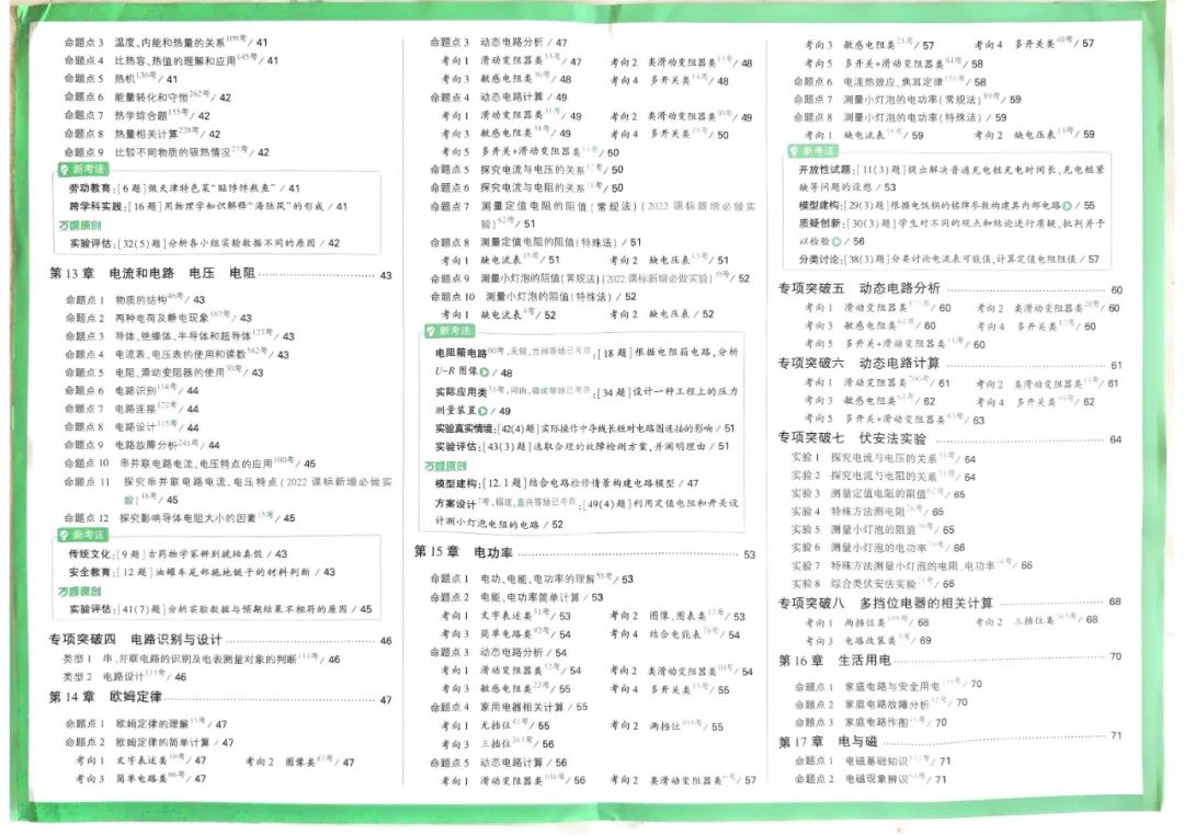 2024版万唯中考物理真题分类 第4张