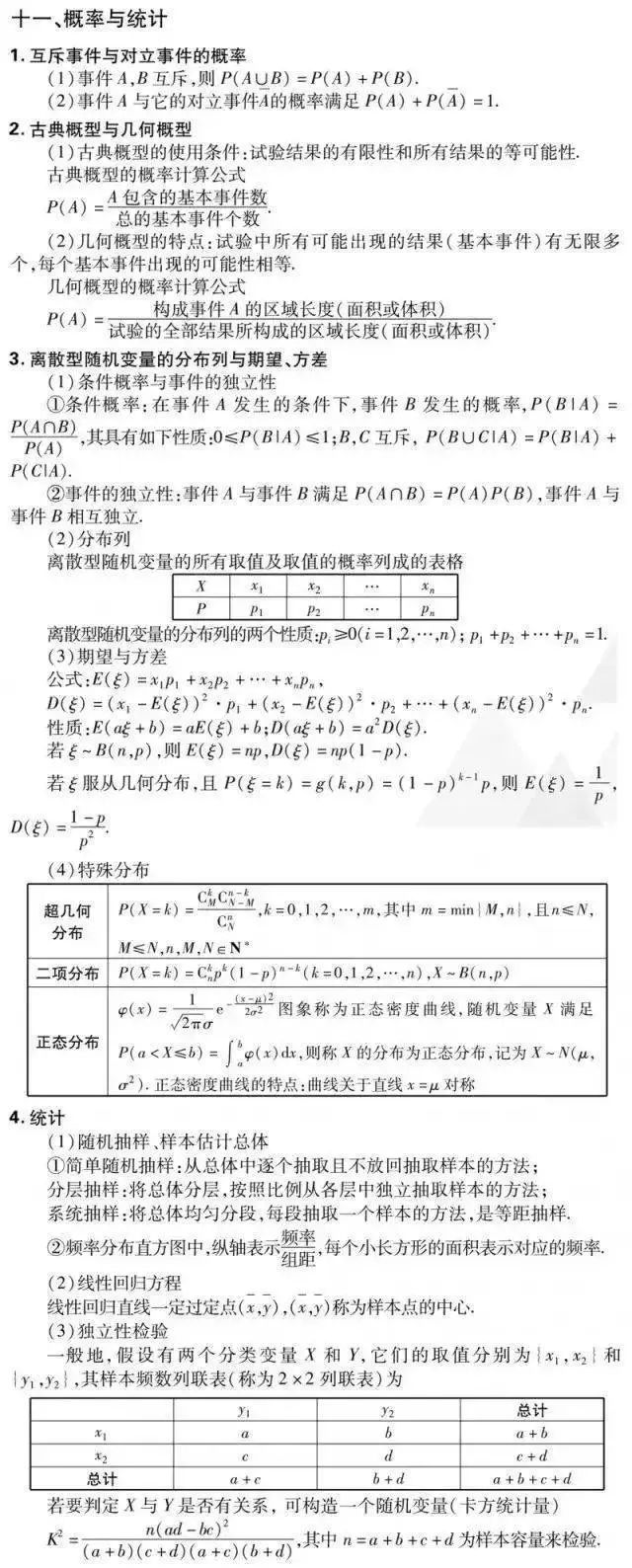 高考数学:文理科重点知识点汇总 第4张