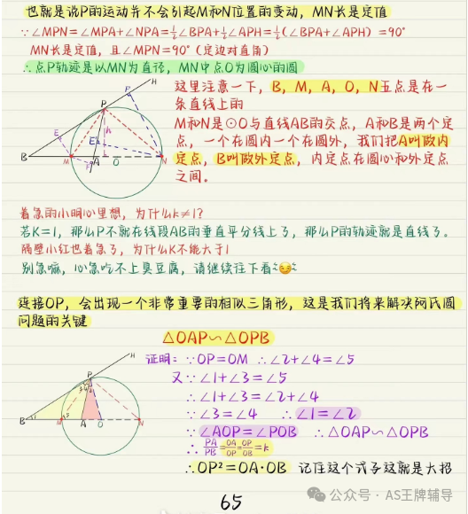 中考几何阿氏圆模型 第2张