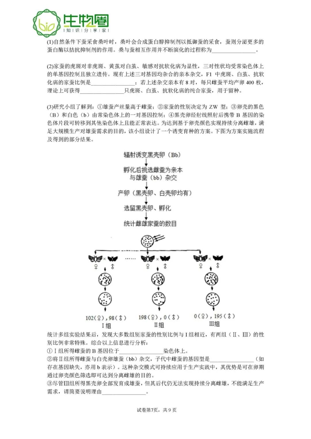 试题资源 | 2022年高考广东生物真题 第8张