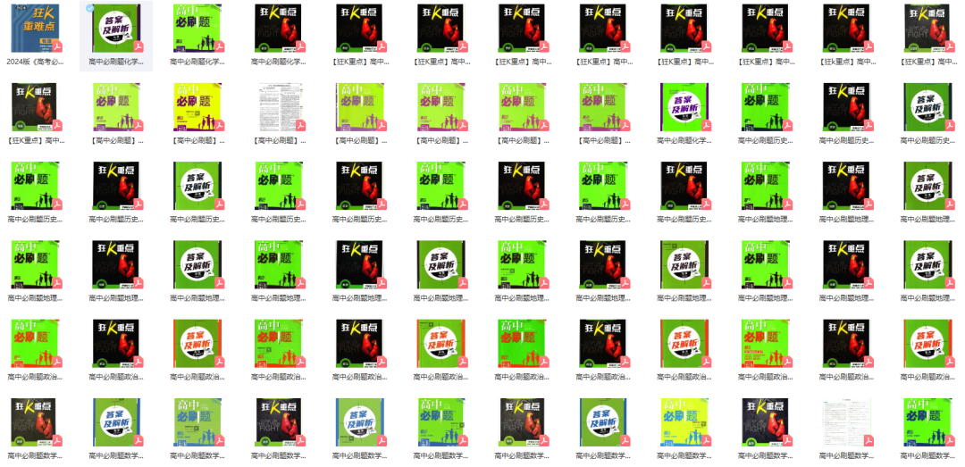 高考必刷题和高中必刷题有那么好吗?附:高清电子版 第9张