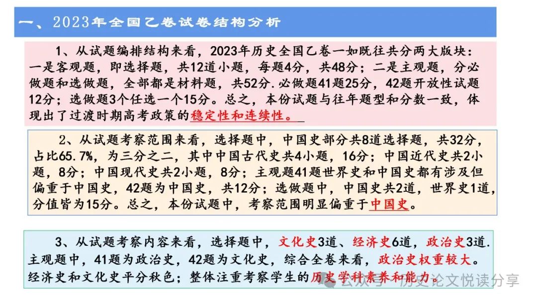 马玉彬:2023年高考全国乙卷分析暨2024年高考展望 第4张