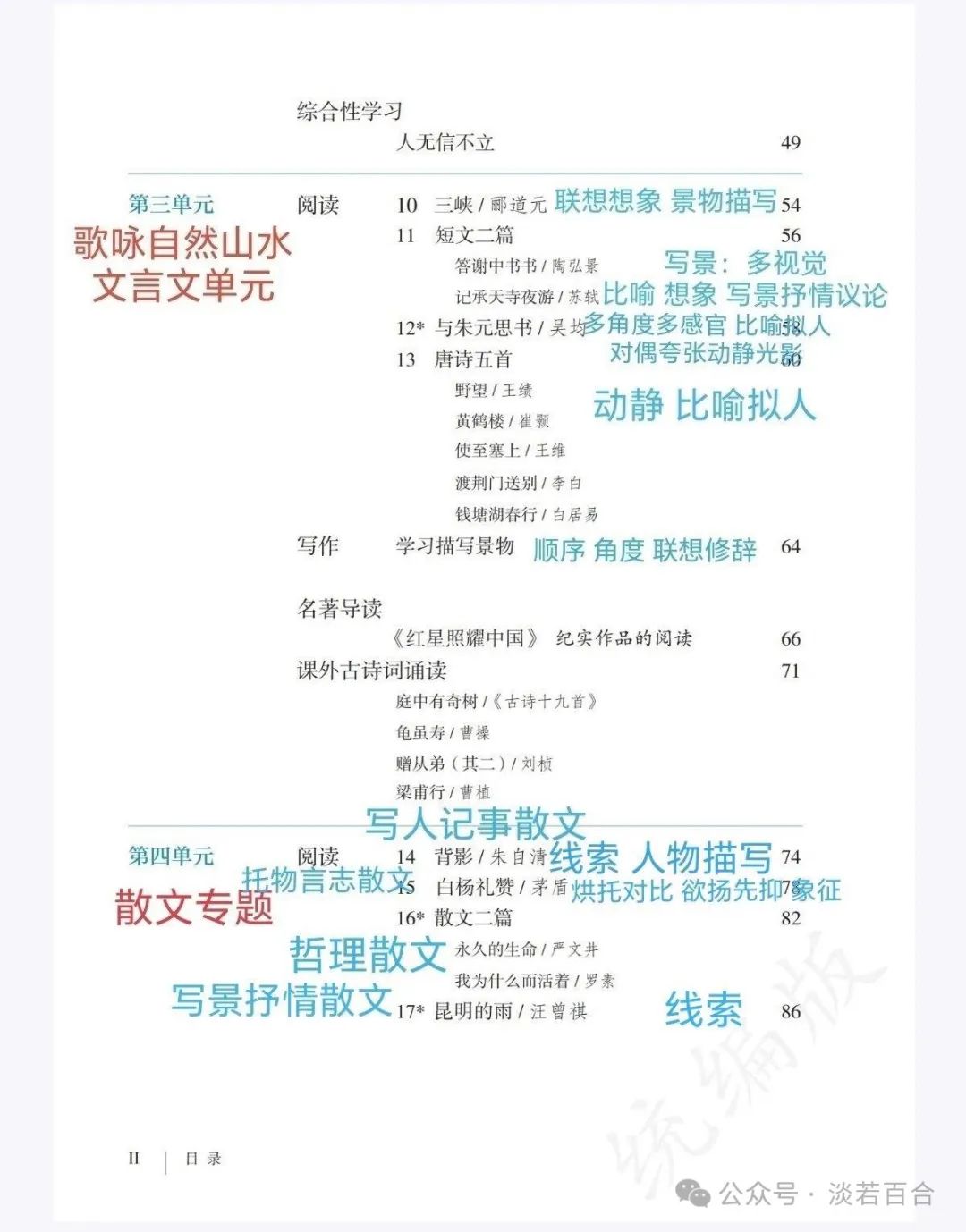 中考语文|| 复盘初中语文七上、七下、八上、八下的一轮复习(均有课件,可收藏) 第4张