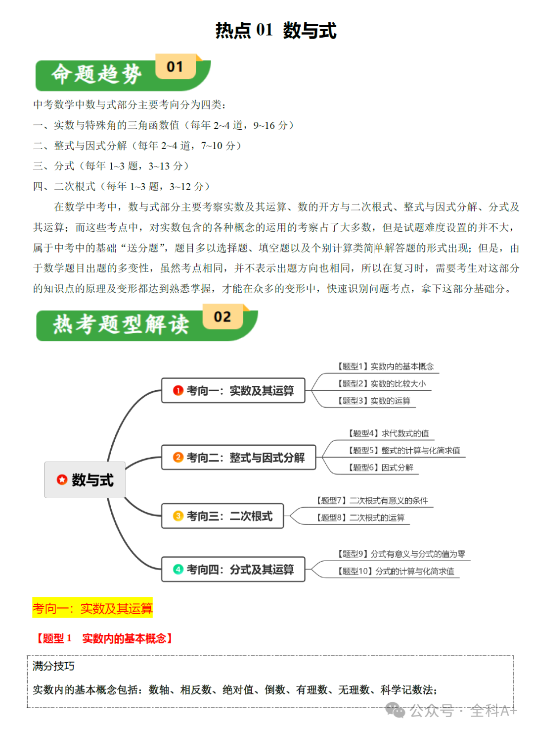 【2024中考】《初中数学•备战中考数学第一次模拟资源精选》各地多版 第3张