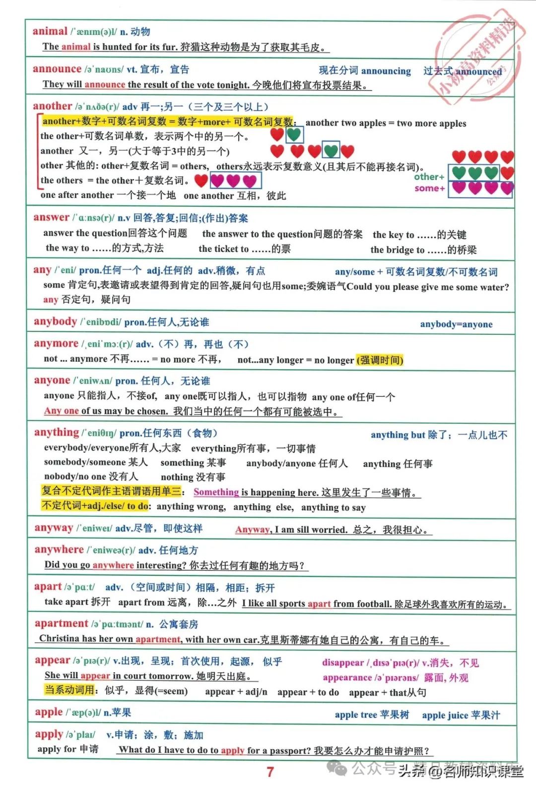 班主任:语境背单词短语,10天冲刺中考2000英语词汇短语! 第8张