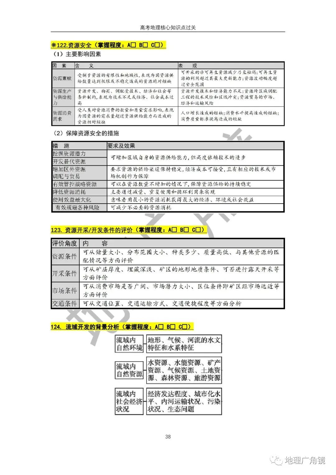 查缺补漏量化过关-《高三复习必备——高考地理核心考点过关手册(新课标版)》 第46张