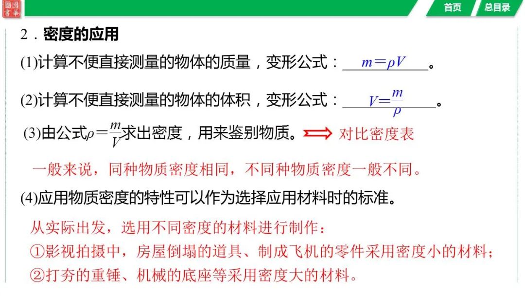 中考复习 第六讲 第2课时 密度的测量与应用 第5张