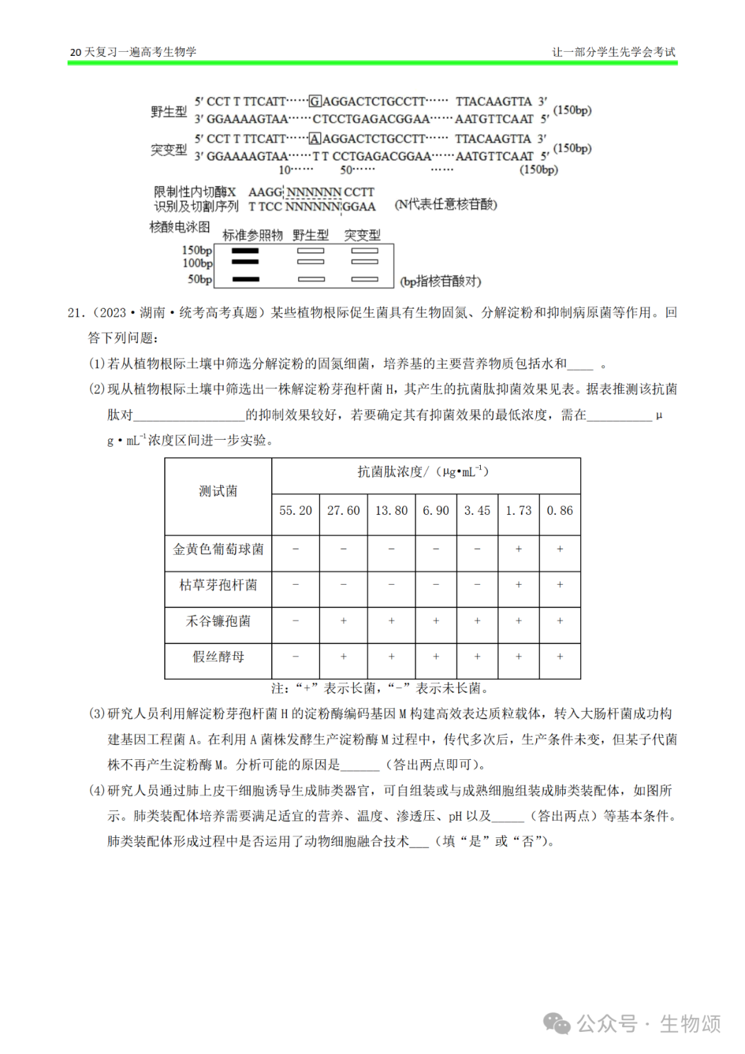 【20天复习完·打卡9天】高考生物(遗传变异和进化)专题训练! 第7张