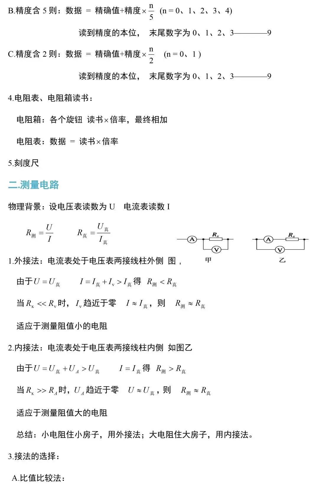 ​中考物理电学实验知识和规律大全,附中考真题精选 第3张