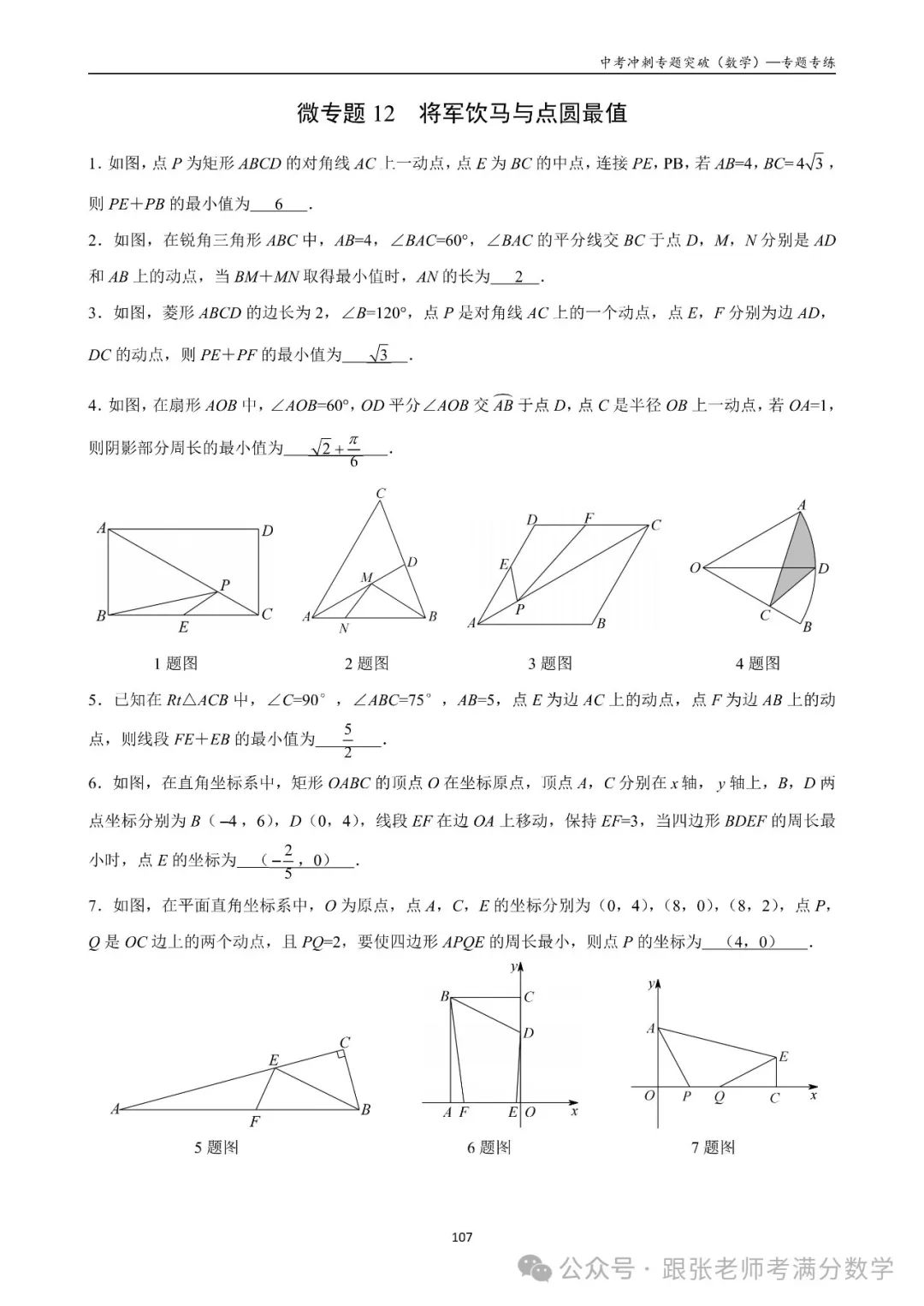 中考数学一二三轮复习冲刺满分(教师版)纸质书,看到最后 第48张