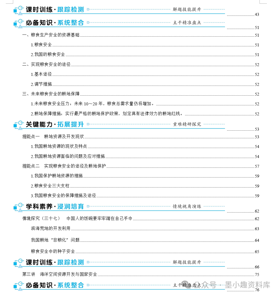 2024版高考地理总复习新教材版第四辑选择性必修第三册(共148页word版) 第5张