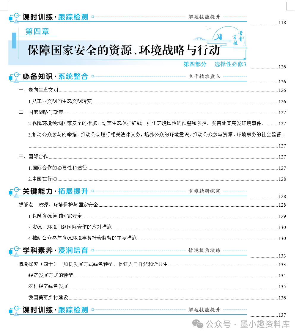 2024版高考地理总复习新教材版第四辑选择性必修第三册(共148页word版) 第8张