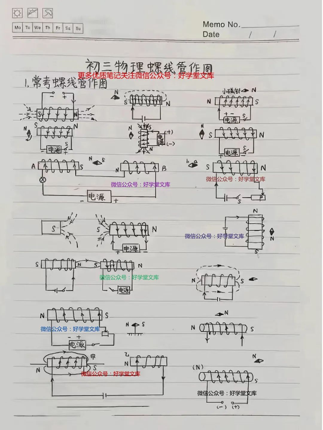 太优秀了!中考物理“电学”重要知识点笔记,能写成这样的孩子真不多见! 第5张