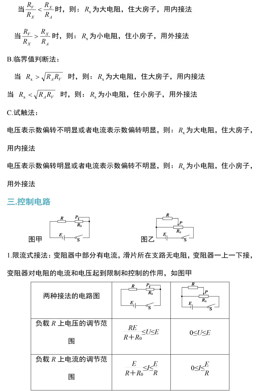 ​中考物理电学实验知识和规律大全,附中考真题精选 第4张