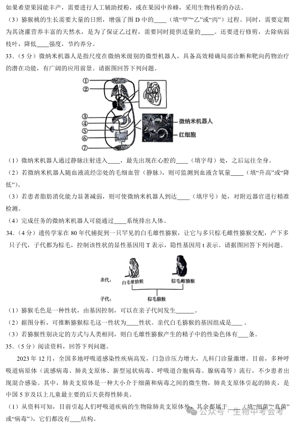 2024中考模拟试题赏——1 第6张