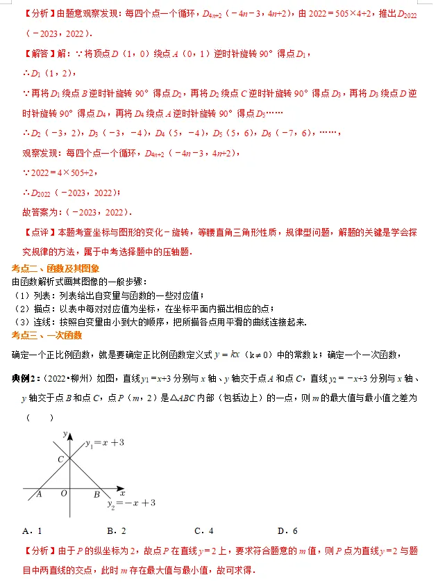 中考倒计时!2024数学重点知识梳理,助你高效复习! 第25张