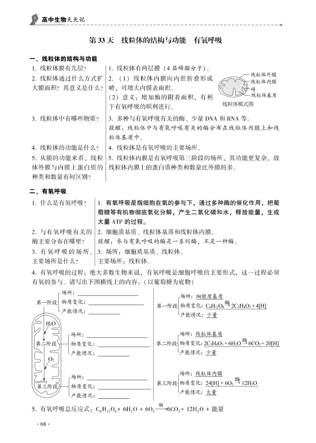 【高考必背】高中生必备,高中生物天天记,问题导学,180天有计划记忆基础知识 第20张