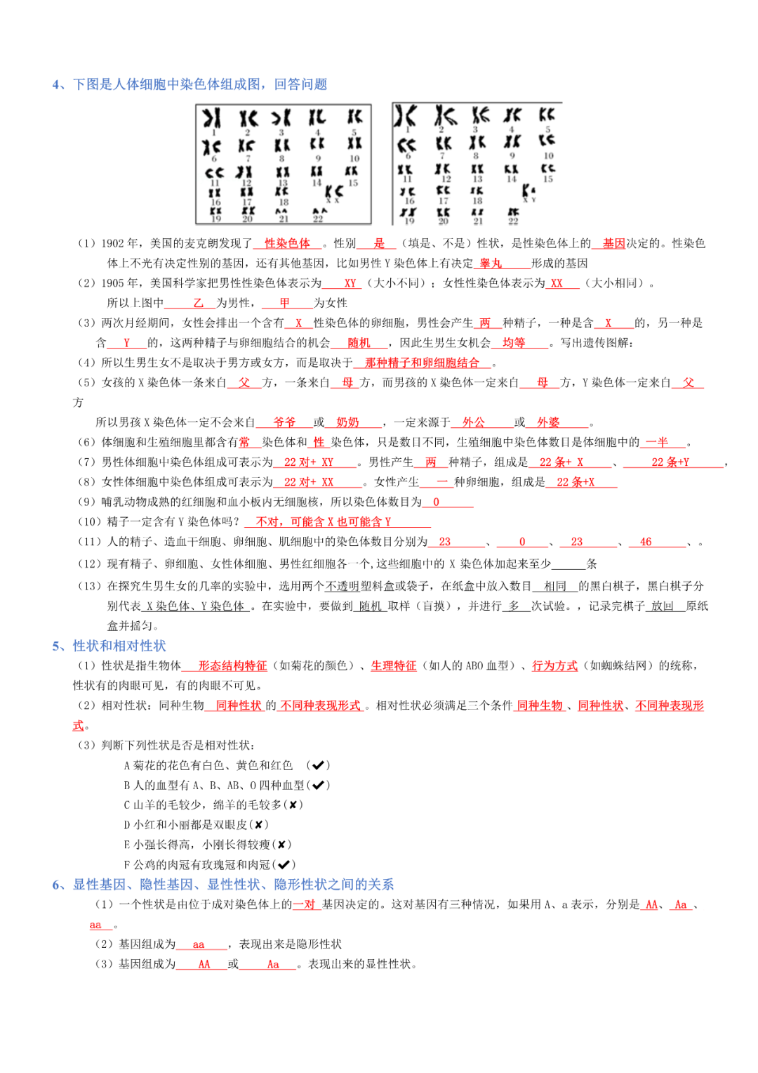 生物——八年级下册中考必背考点分册梳理 第4张