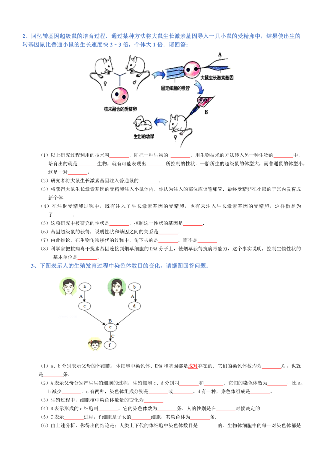 生物——八年级下册中考必背考点分册梳理 第19张