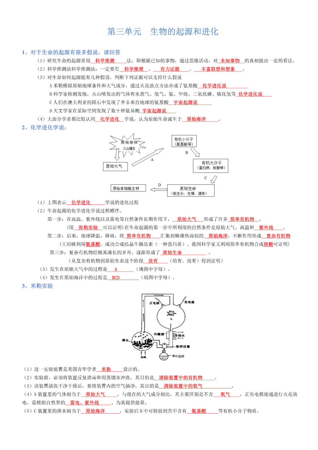 生物——八年级下册中考必背考点分册梳理 第7张