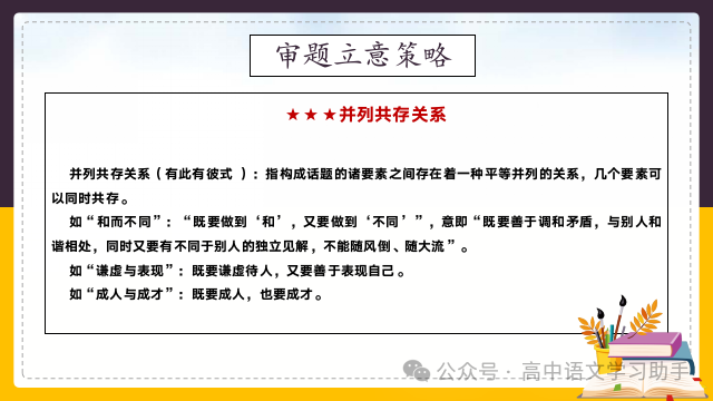 2024届高考作文提分策略:审题立意练习 第10张