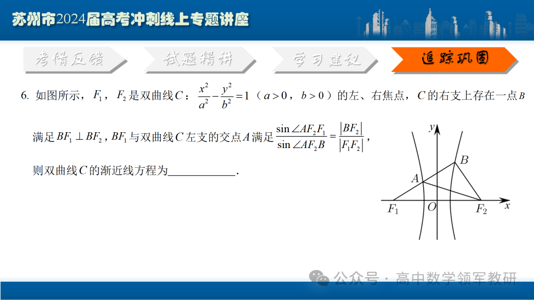 最后高考冲刺必备最优课件:平面解析几何“有解”思维→“优解”思路 第102张