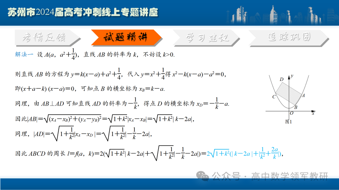 最后高考冲刺必备最优课件:平面解析几何“有解”思维→“优解”思路 第91张