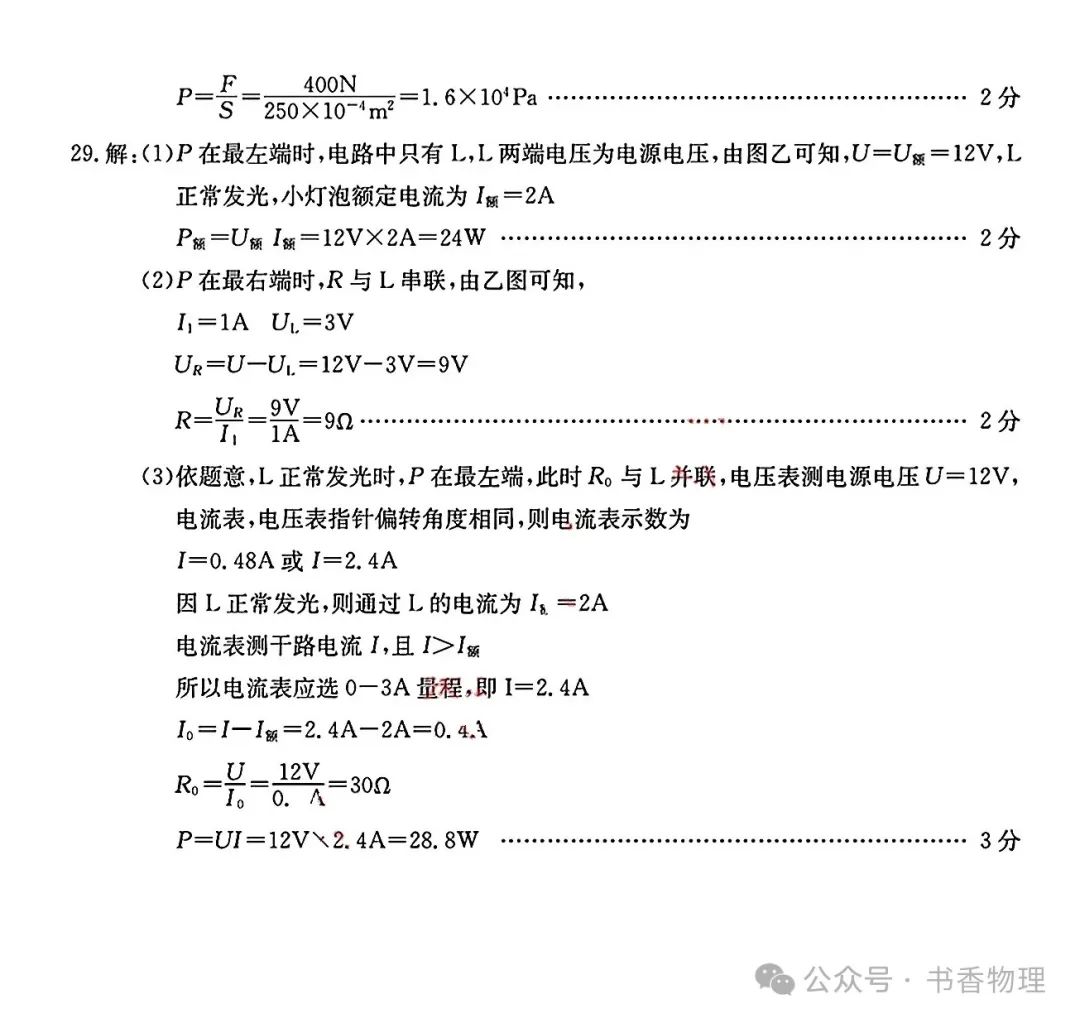 2024年中考模拟物理试题 第13张