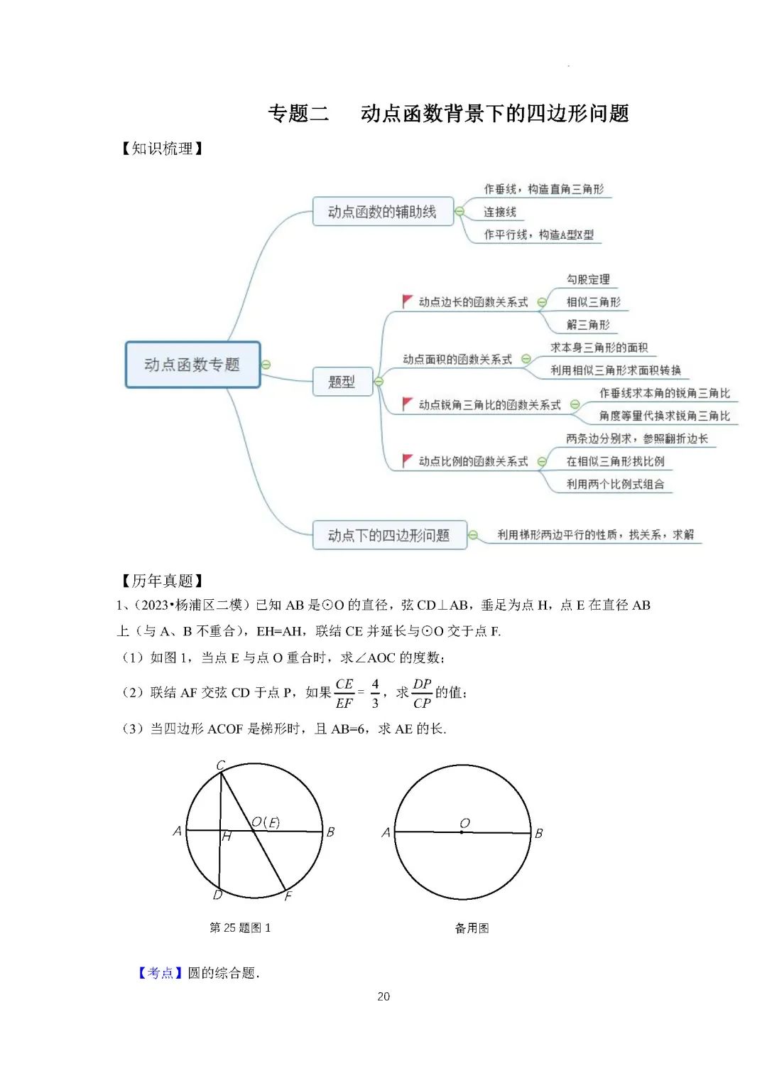 二模冲刺 | 近5年中考二模数学压轴题汇编解析,附知识点梳理 第4张