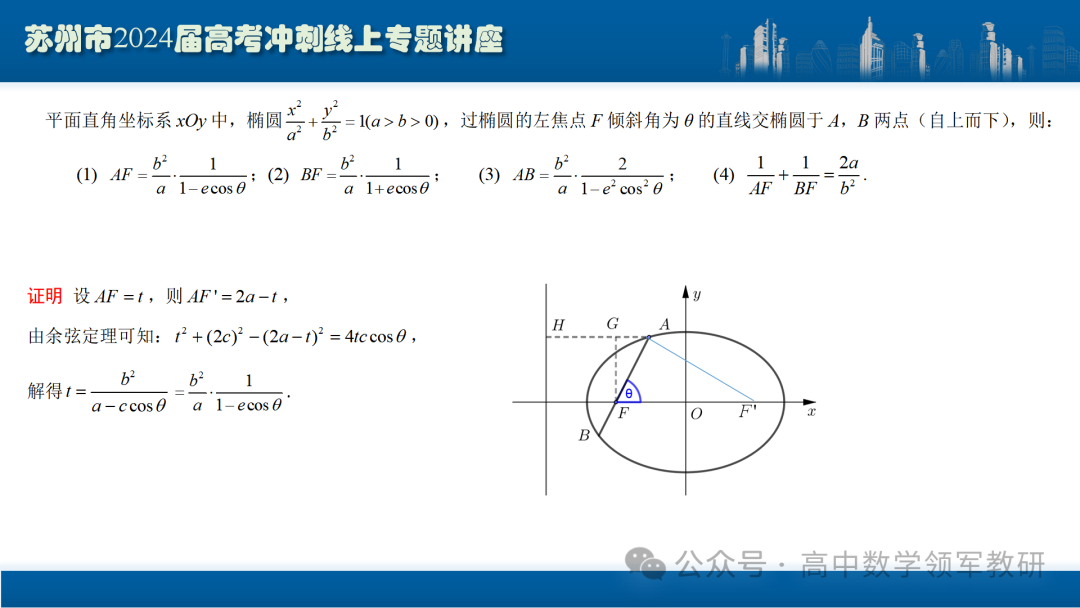 最后高考冲刺必备最优课件:平面解析几何“有解”思维→“优解”思路 第46张