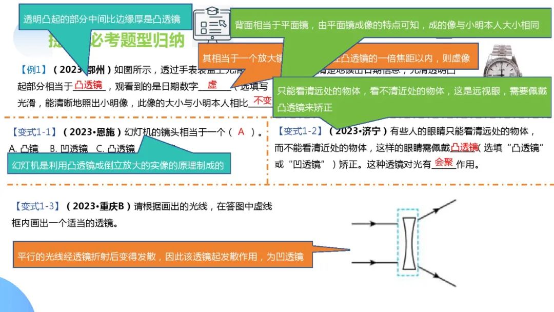 中考物理一轮复习 专题03 透镜及其应用(ppt版) 第17张