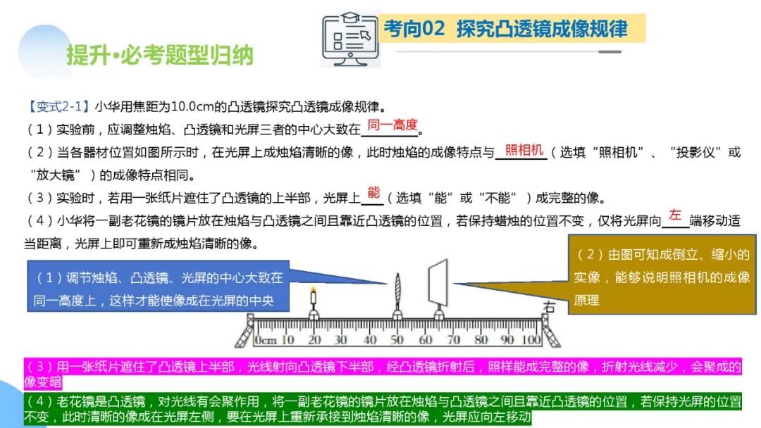 中考物理一轮复习 专题03 透镜及其应用(ppt版) 第49张