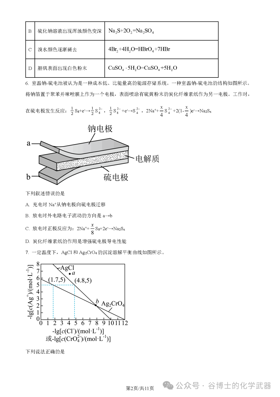 高考 | 2023年高考全国乙卷化学试题及答案 第2张