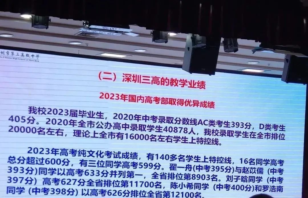 深圳37所公办高中2023年高考成绩汇总 第60张