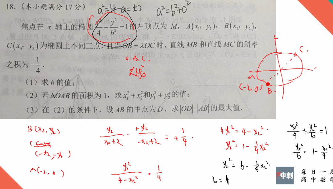 【2024高考复习】圆锥曲线求解析式 第2张