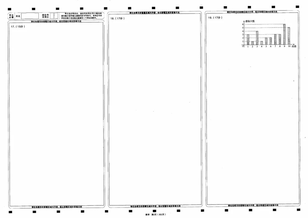 一分一段表!太原市高考一模试题、答题卡、答案 第22张