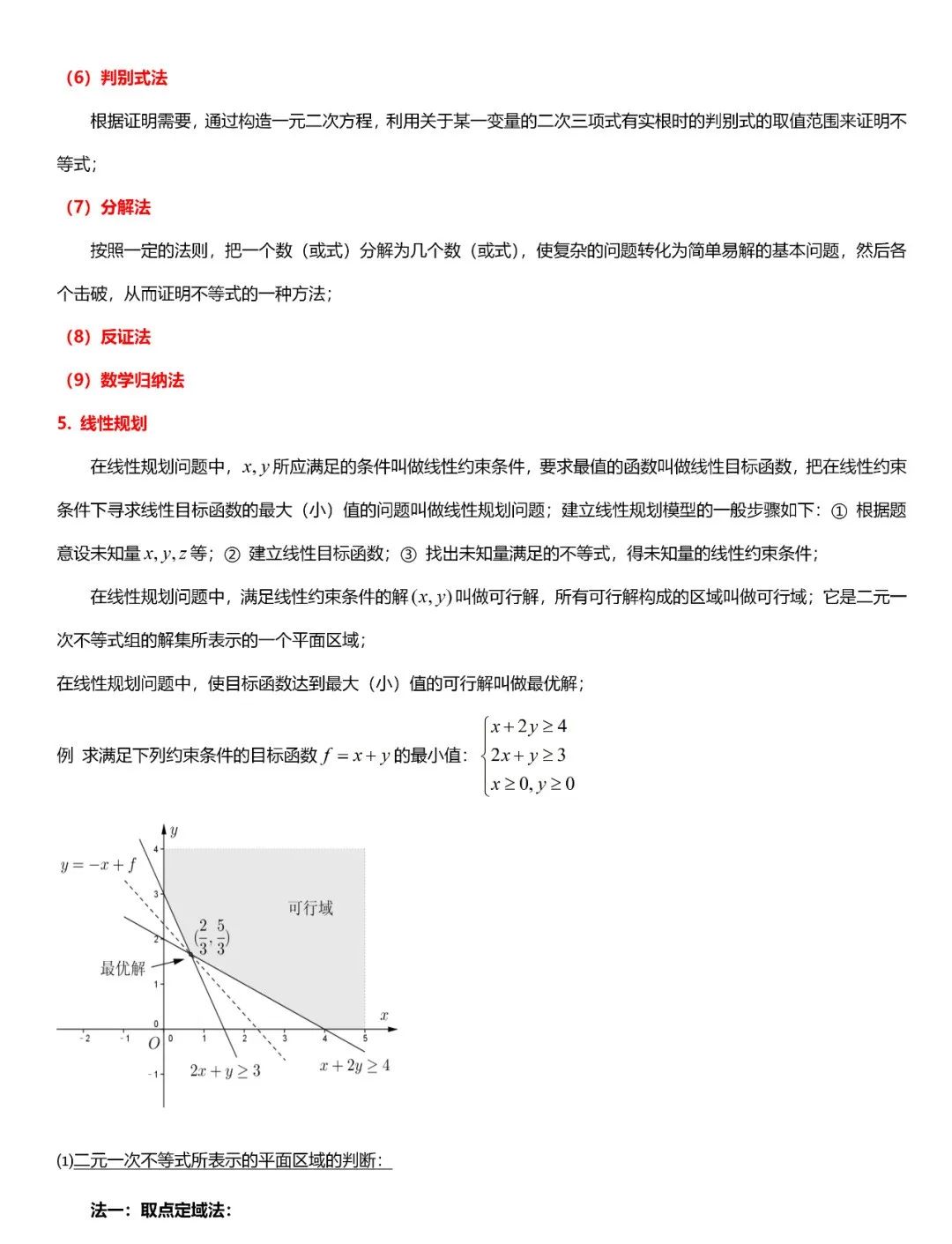 高考数学必考的中难题知识点【知识点+例题】 第9张