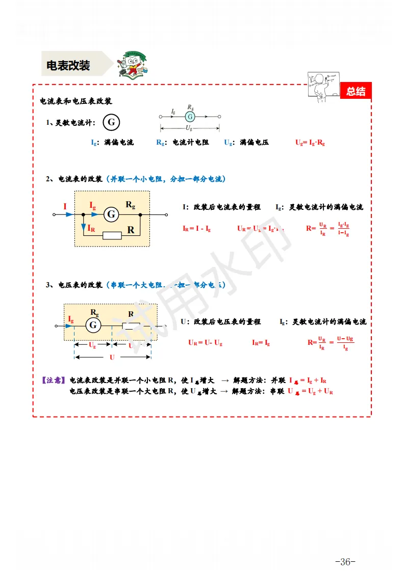 中考物理 | 一轮复习电学、热学九大专题知识点汇总 第50张