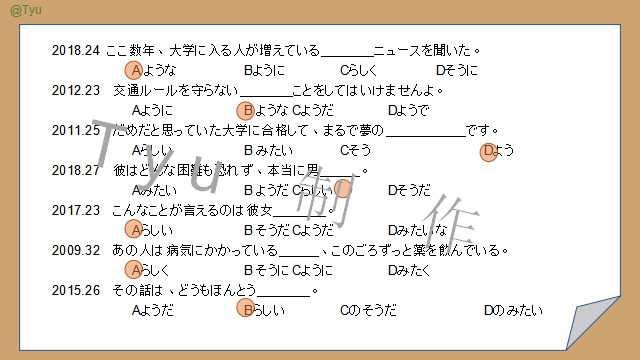 高考日语:そうだ、ようだ、みたいだ、らしい详解及辨析 课件 第40张