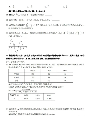 2021年高考数学试卷汇编(含答案)全了,家有高中生,人手一份 第6张