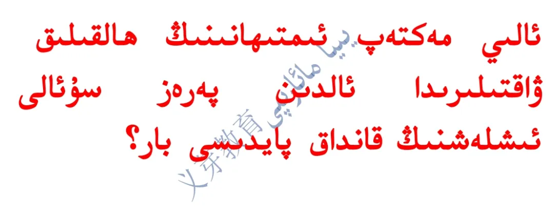 2024年高考考前冲刺卷داشۆ ئىمتىھاندىن بۇرۇنقى نۇمۇر كۆتۈرۈش سۇئاللىرى 第2张