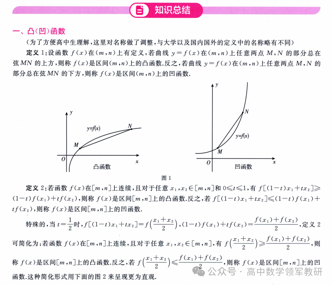 突破新高考35  琴生不等式 第15张