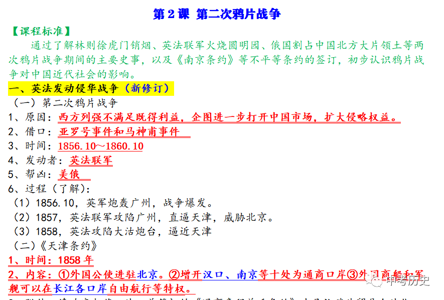 2024年中考历史二轮专题知识清单 第79张