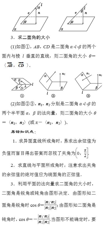 高考数学向量知识点 第8张