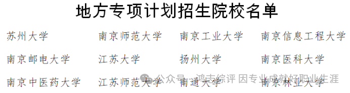 高考升学途径之三大专项计划 不过不涉及苏州考生 第2张