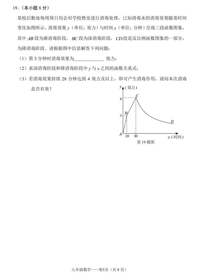 【中考专栏】2024年大连市中山区九年级数学学科模拟考试卷与详解 第7张