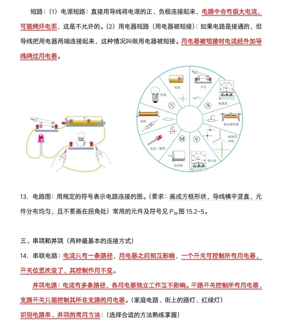 2024上海中考物理必考知识点(电路与电流) 第3张