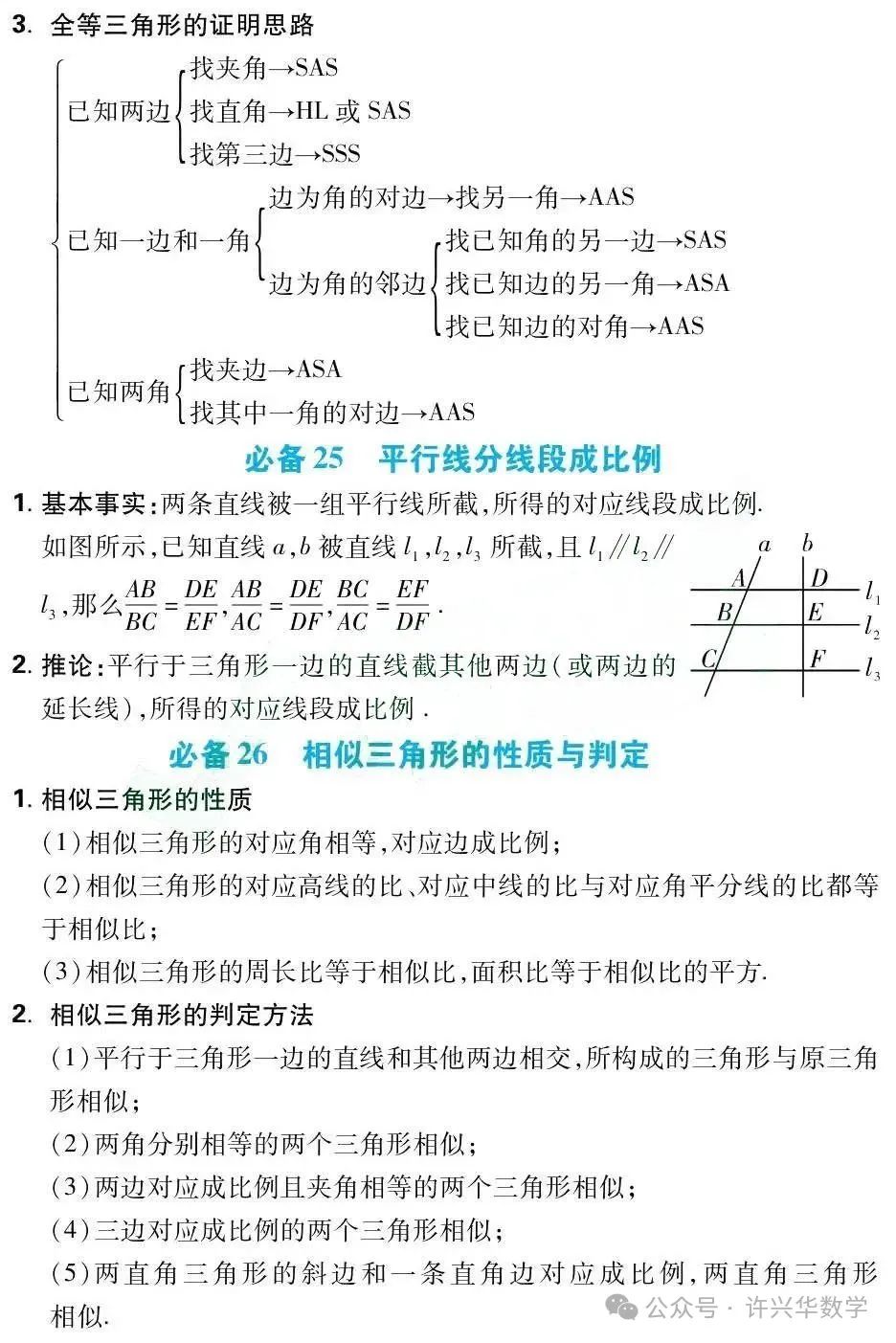 【中考专栏】初中数学.中考数学43个必考知识点归纳总结 第19张