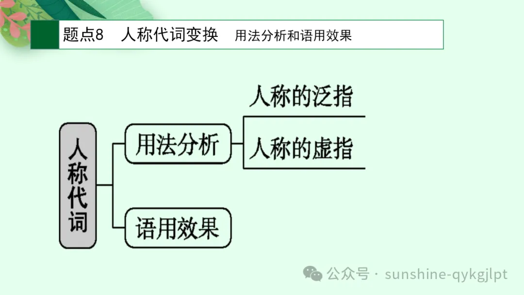 高考语言文字应用知识点题点框架思维导图 第17张